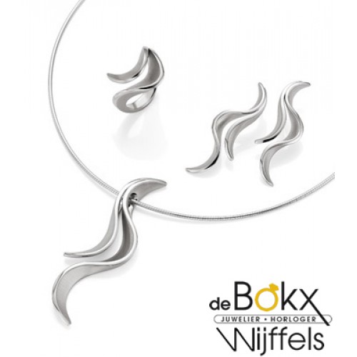 Breuning oorknoppen lang zilver - 54411 Breuning oorknoppen lang zilver - 54411