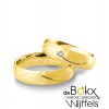 Breuning trouwringen geel goud 8 karaat met diamant - 56620 Breuning trouwringen geel goud 8 karaat met diamant - 56620