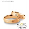 Breuning trouwringen geel goud 8 karaat met diamant - 56620 Breuning trouwringen geel goud 8 karaat met diamant - 56620