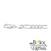 50cm ketting met figaro schakel in zilver - 54473 50cm ketting met figaro schakel in zilver - 54473