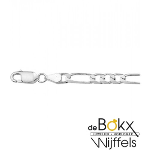 50cm ketting met figaro schakel in zilver - 54473 50cm ketting met figaro schakel in zilver - 54473