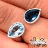 Blauwe topaas ring van Bastian inverun in maat 56 - 54360 Blauwe topaas ring van Bastian inverun in maat 56 - 54360