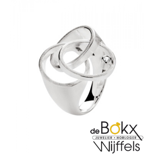 Bastian inverun ring met diamant maat 56 - 54345 Bastian inverun ring met diamant maat 56 - 54345