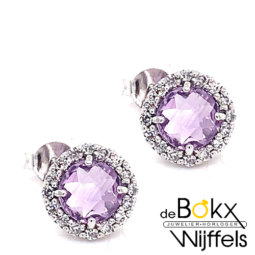 Oorknopen zilver met zirkonia - 58261 Oorknopen zilver met zirkonia - 58261
