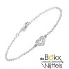 Hartjes bedelarmband zilver met zirkonia - 51172 Hartjes bedelarmband zilver met zirkonia - 51172