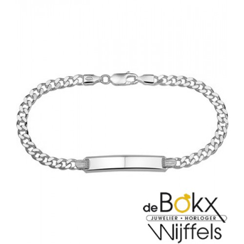 Graveerarmband gourmet plaat 6mm 19cm - 53450 Graveerarmband gourmet plaat 6mm 19cm - 53450