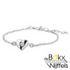 kinder armband zilver met hartje en zirkonia 13+3cm - 53685 kinder armband zilver met hartje en zirkonia 13+3cm - 53685
