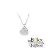 Hartjes ketting met zirkonia in het zilver - 53591 Hartjes ketting met zirkonia in het zilver - 53591