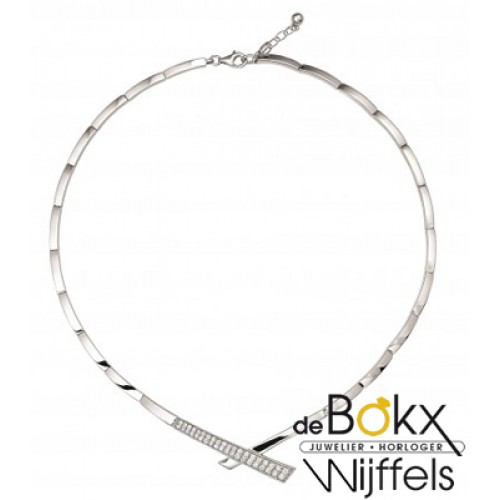 choker in zilver met zirkonia - 55899 choker in zilver met zirkonia - 55899
