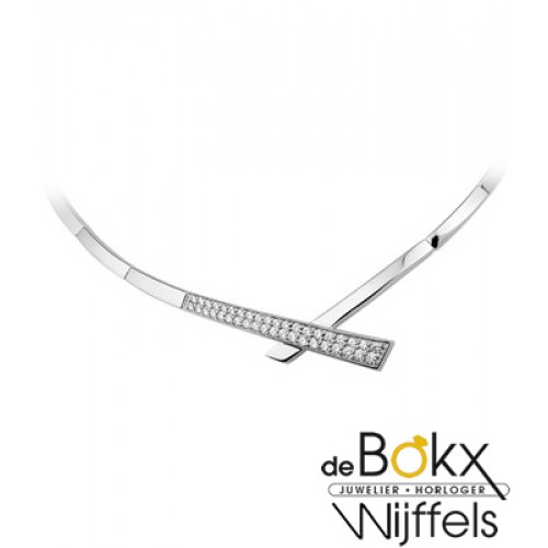 choker in zilver met zirkonia - 55899 choker in zilver met zirkonia - 55899