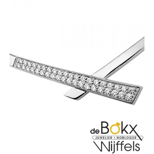 choker in zilver met zirkonia - 55899 choker in zilver met zirkonia - 55899