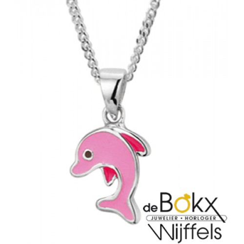 Dolfijn hanger met ketting zilver - 57400 Dolfijn hanger met ketting zilver - 57400