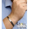 Graveerarmband gourmet 21cm plaat 8mm zilver - 57022 Graveerarmband gourmet 21cm plaat 8mm zilver - 57022