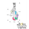 unicorn met ketting zilver emaille - 57344 unicorn met ketting zilver emaille - 57344