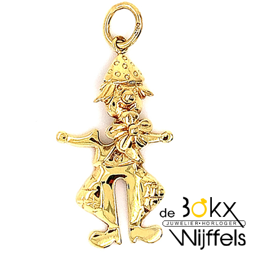 clown hanger in goud 14 karaat - 52160 clown hanger in goud 14 karaat - 52160