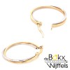 Geel- en wit gouden creolen gehaakt - 55392 Geel- en wit gouden creolen gehaakt - 55392