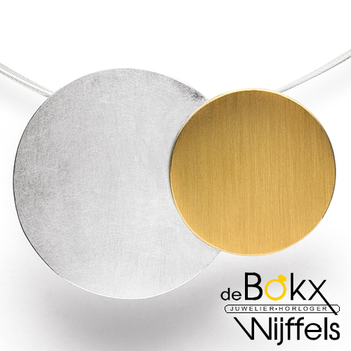 Hanger zilver met goud van bastian inverun - 58265 Hanger zilver met goud van bastian inverun - 58265
