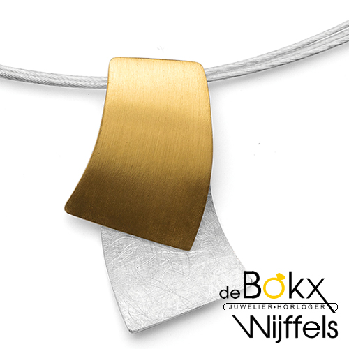 Hanger zilver met goud van bastian inverun - 58266 Hanger zilver met goud van bastian inverun - 58266