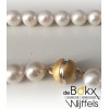 Parelketting zoetwater met een vergulde zilveren magneet sluiting - 56517 Parelketting zoetwater met een vergulde zilveren magneet sluiting - 56517