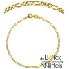 Collier figaro goud 50cm - 54899 Collier figaro goud 50cm - 54899