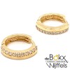 Geel gouden oorringen met zirkonia - 53089 Geel gouden oorringen met zirkonia - 53089