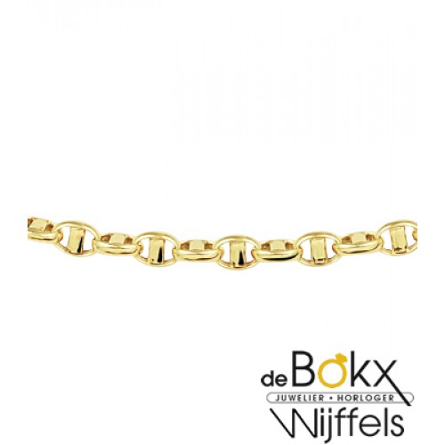 gouden ketting dames 50cm hol - 56906 gouden ketting dames 50cm hol - 56906