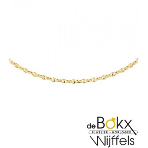 gouden ketting dames 50cm hol - 56906 gouden ketting dames 50cm hol - 56906