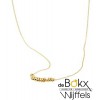 Geel gouden collier met ringetjes - 56695 Geel gouden collier met ringetjes - 56695