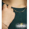 Gouden ketting met hartjes 36-38cm - 57076 Gouden ketting met hartjes 36-38cm - 57076
