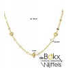 Gouden ketting met hartjes 36-38cm - 57076 Gouden ketting met hartjes 36-38cm - 57076