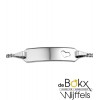 witgouden graveerarmband voor kinderen met hartje 9- 11cm - 56709 witgouden graveerarmband voor kinderen met hartje 9- 11cm - 56709