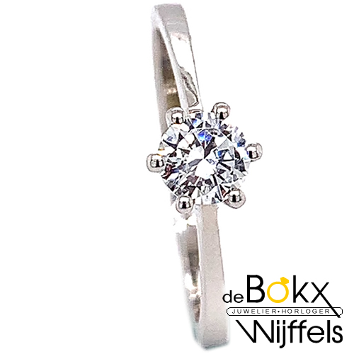 Damesring witgoud met zirkonia maat 55 - 54990 Damesring witgoud met zirkonia maat 55 - 54990