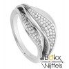 Bijzondere witgouden diamanten ring maat 54 - 56689 Bijzondere witgouden diamanten ring maat 54 - 56689