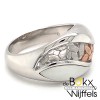 Ring breuning zilver met corian en rozé maat 58 - 55015 Ring breuning zilver met corian en rozé maat 58 - 55015