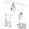 Breuning ring zilver met rozé en witte saffier - 54418 Breuning ring zilver met rozé en witte saffier - 54418