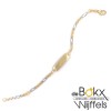 Gouden baby armband met naam 11 - 13cm - 57128 Gouden baby armband met naam 11 - 13cm - 57128