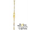 Gouden baby armband met naam 11 - 13cm - 57128 Gouden baby armband met naam 11 - 13cm - 57128