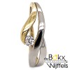 Gouden dames ring met zirkonia maat 54 - 52091 Gouden dames ring met zirkonia maat 54 - 52091