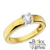 Gouden ring met zirkonia maat 57 - 54861 Gouden ring met zirkonia maat 57 - 54861