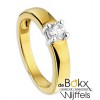 Gouden ring met zirkonia maat 57 - 54861 Gouden ring met zirkonia maat 57 - 54861