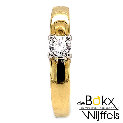 Verlovingsring bicolor goud met zirkonia maat 59 - 54868 Verlovingsring bicolor goud met zirkonia maat 59 - 54868