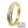 diamanten ring in geel en wit goud - 53076 diamanten ring in geel en wit goud - 53076