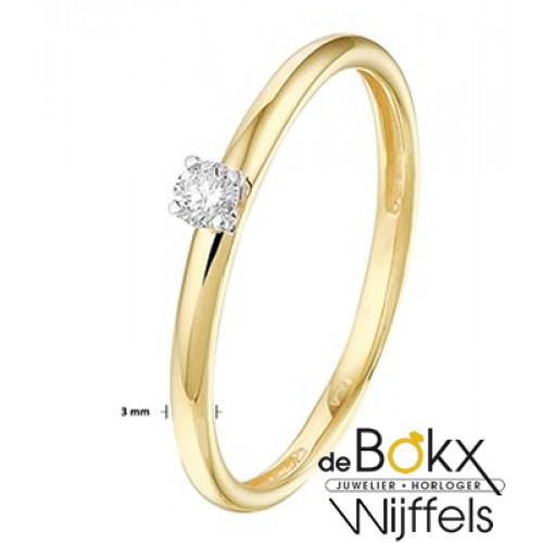 Diamanten ring goud dames - 56820 Diamanten ring goud dames - 56820