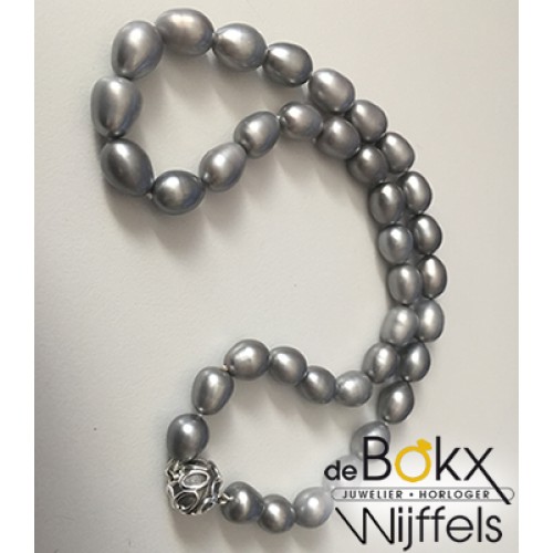 Grijze parel collier zoetwater grijs 9-11mm - 56519 Grijze parel collier zoetwater grijs 9-11mm - 56519