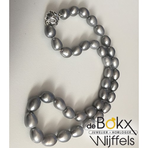 Grijze parel collier zoetwater grijs 9-11mm - 56519 Grijze parel collier zoetwater grijs 9-11mm - 56519