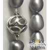 Grijze parel collier zoetwater grijs 9-11mm - 56519 Grijze parel collier zoetwater grijs 9-11mm - 56519