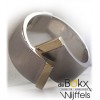Breuning ring in zilver met goud maat 55 - 56315 Breuning ring in zilver met goud maat 55 - 56315