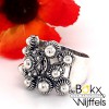 Breede Dutch Button ring maat 58 - 57432 Breede Dutch Button ring maat 58 - 57432