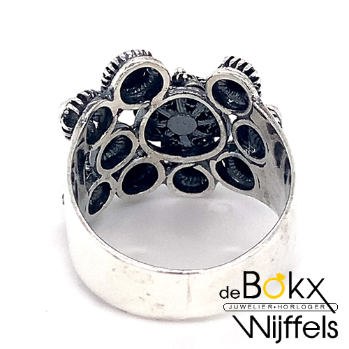 Breede Dutch Button ring maat 58 - 57432 Breede Dutch Button ring maat 58 - 57432