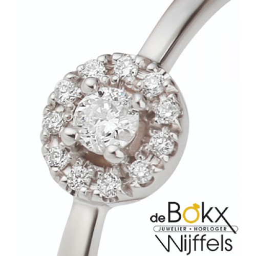 Gouden verlovingsring met 12 diamant van Rauschmayer maat 54 - 56311 Gouden verlovingsring met 12 diamant van Rauschmayer maat 54 - 56311
